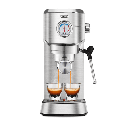 Compact Espresso Coffee Machine with Milk Frother GECME418E-U